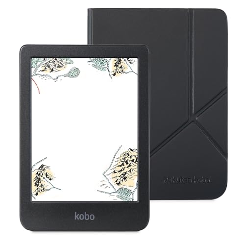 Kobo aura one電子書籍リーダー 本体 黒 専用スリープカバー付き kobol-puca-bk.jpg